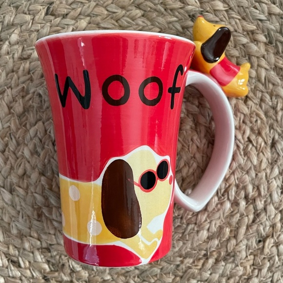 Indra Hand-painted Fine Art Woof Mug Tea - Picture 1 of 4